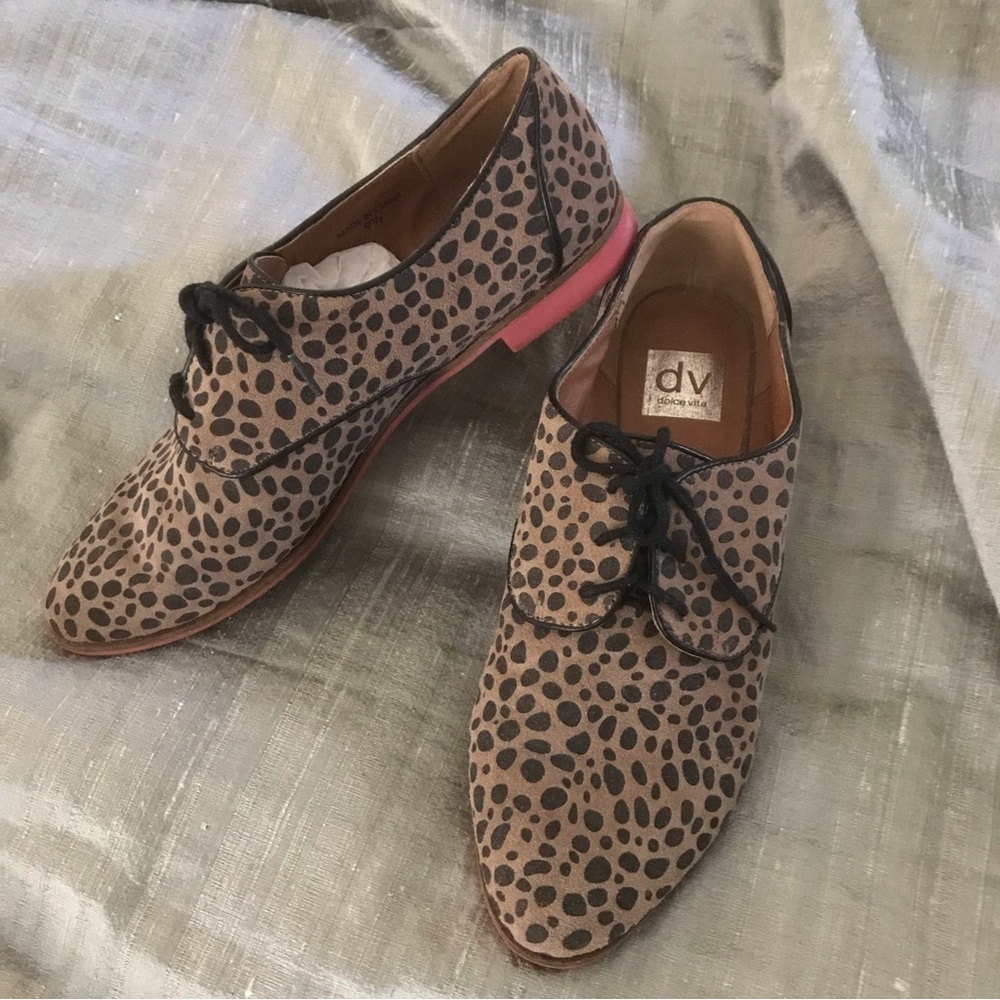 💲⬇️ Dolce Vita cheetah print oxfords, 9.5